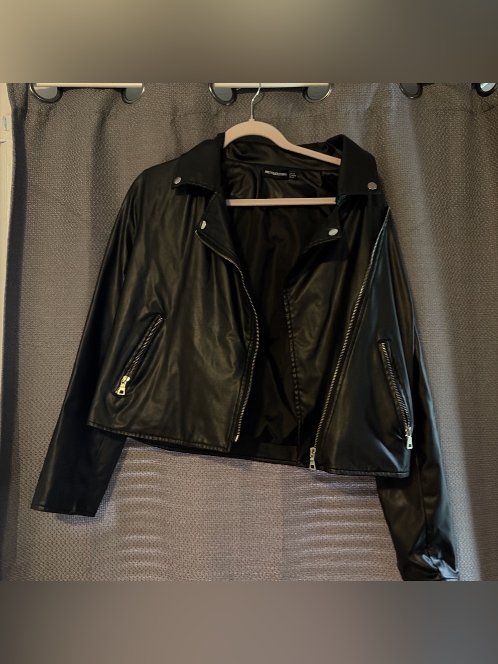 Forever 21 Black Faux Leather Moto Jacket